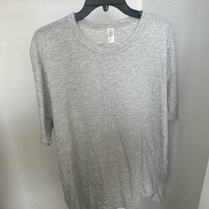 ALTERNATIVE APPAREL INC Mens T shirt Size XL Gray 01170C1 LS GO-TO TEE